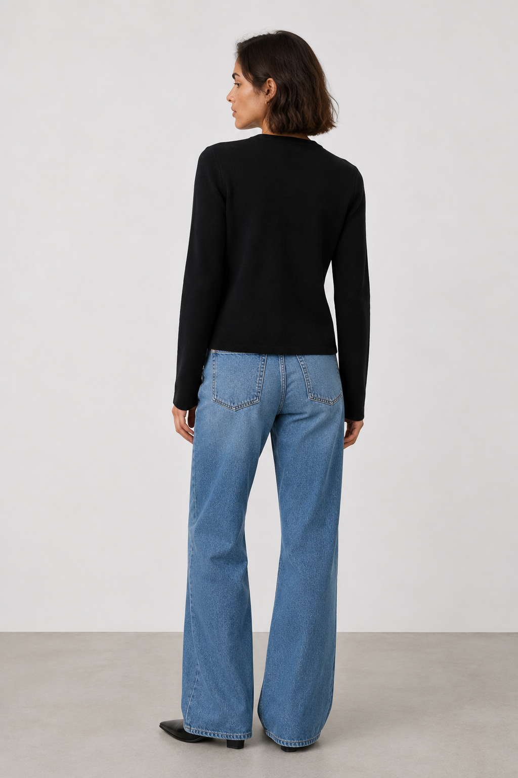 Soft Knit Cardigan · Gold Trims