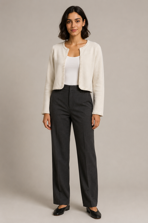 Flowy Knit Open Cardigan · Cozy Fit