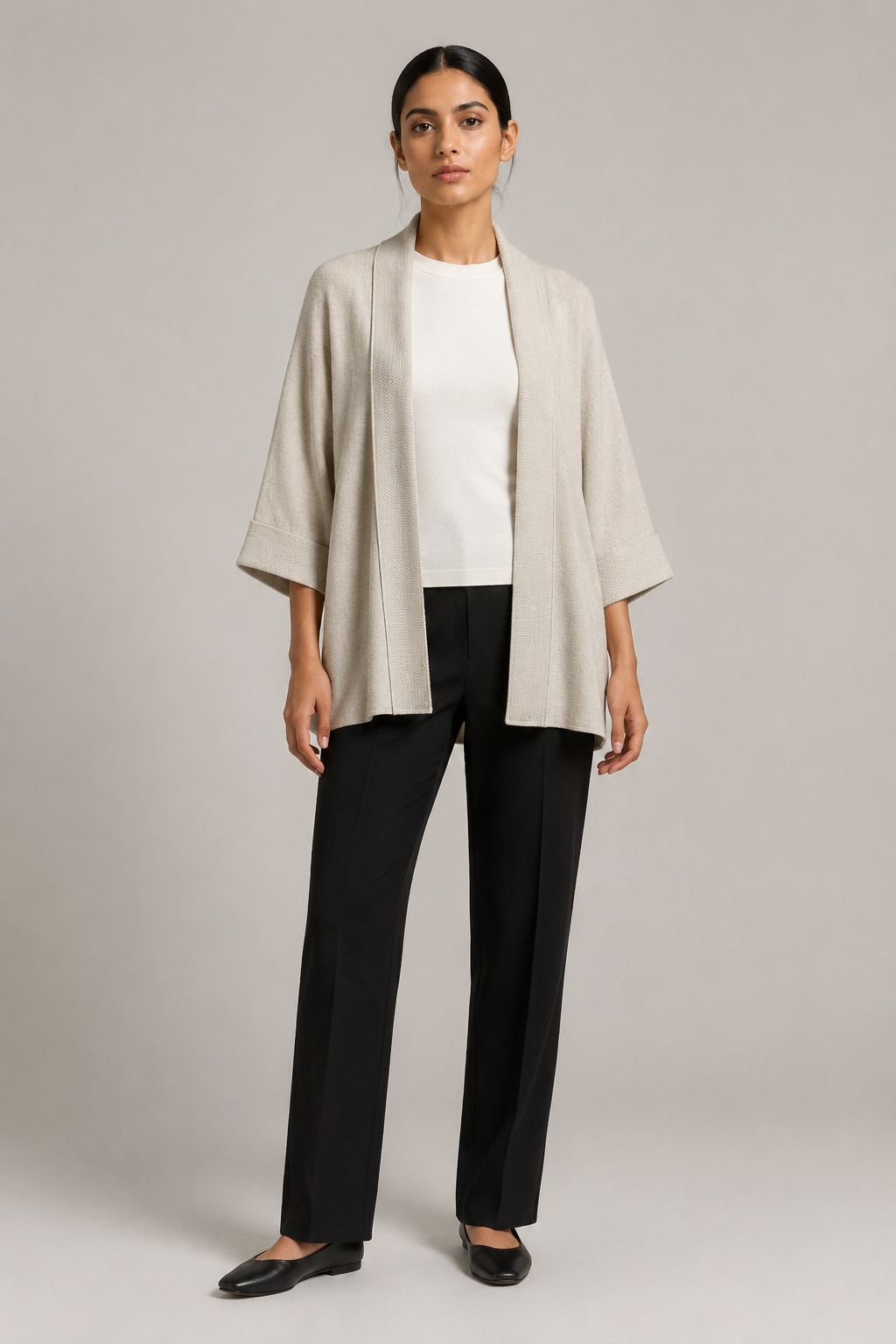 Shrug Aperto in Maglia Morbida