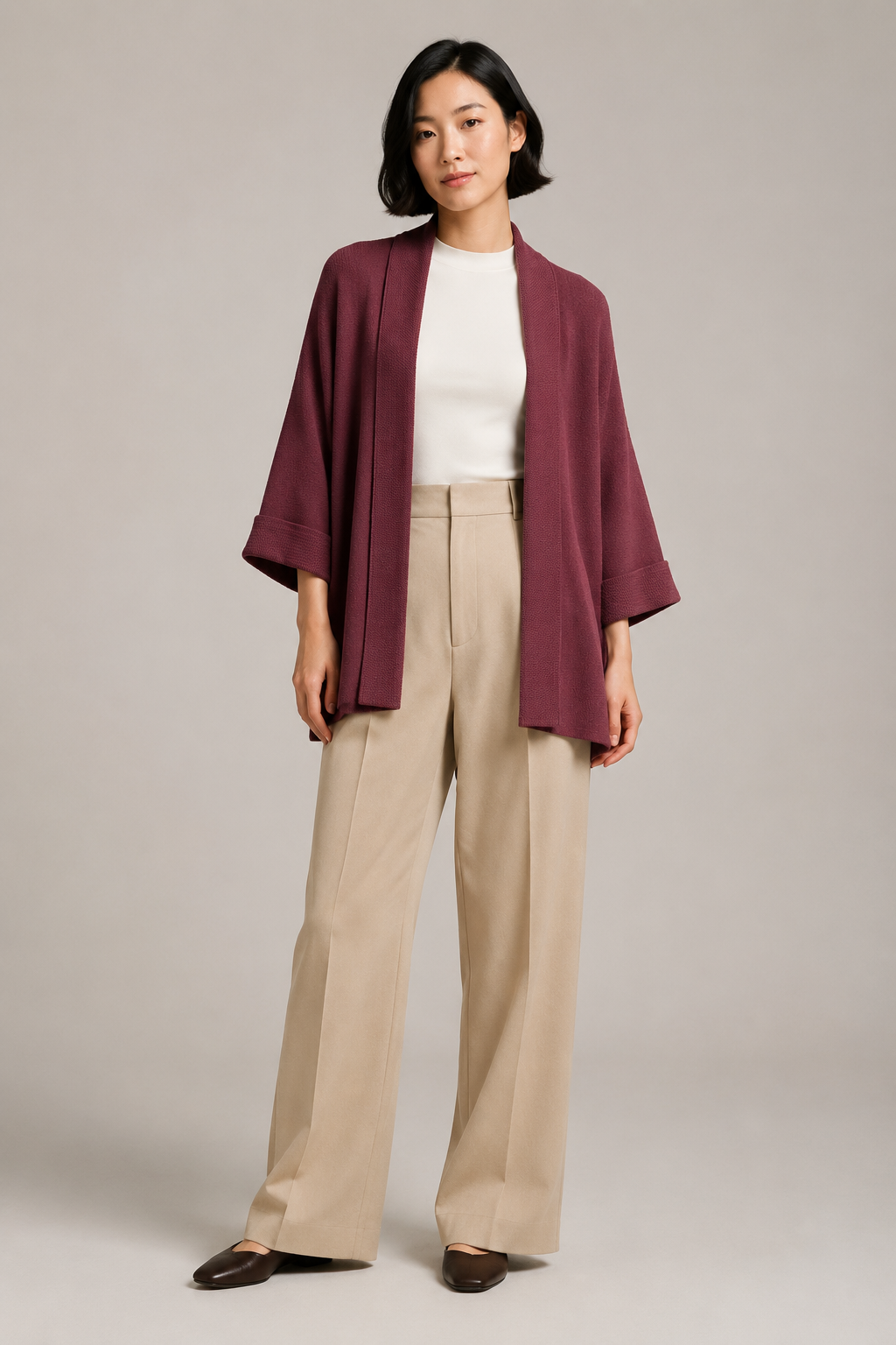 Shrug Aperto in Maglia Morbida
