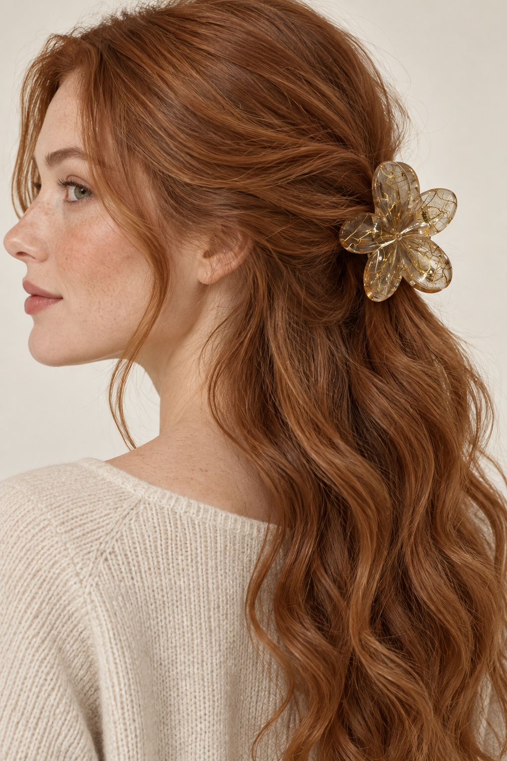 Fermaglio per capelli a fiore – 6 colori