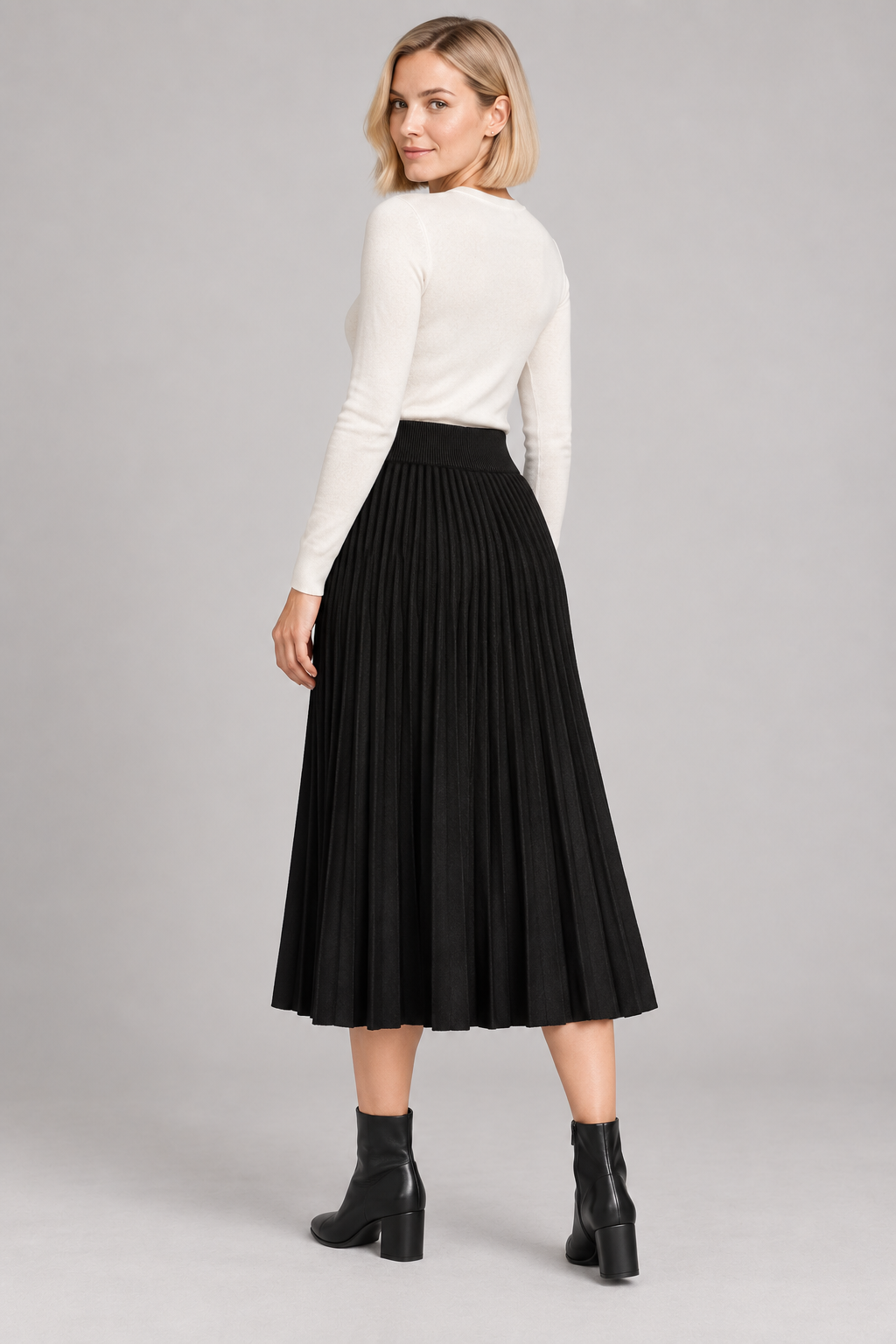 Gonna Lunga Premium Morbida · Nero