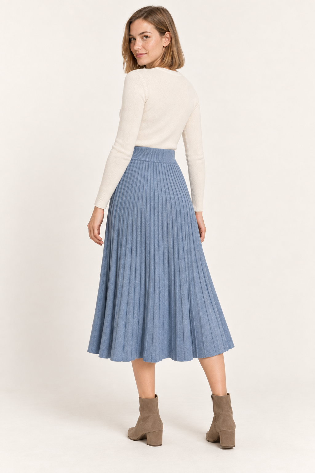 Gonna Lunga Premium Morbida · Azzurro