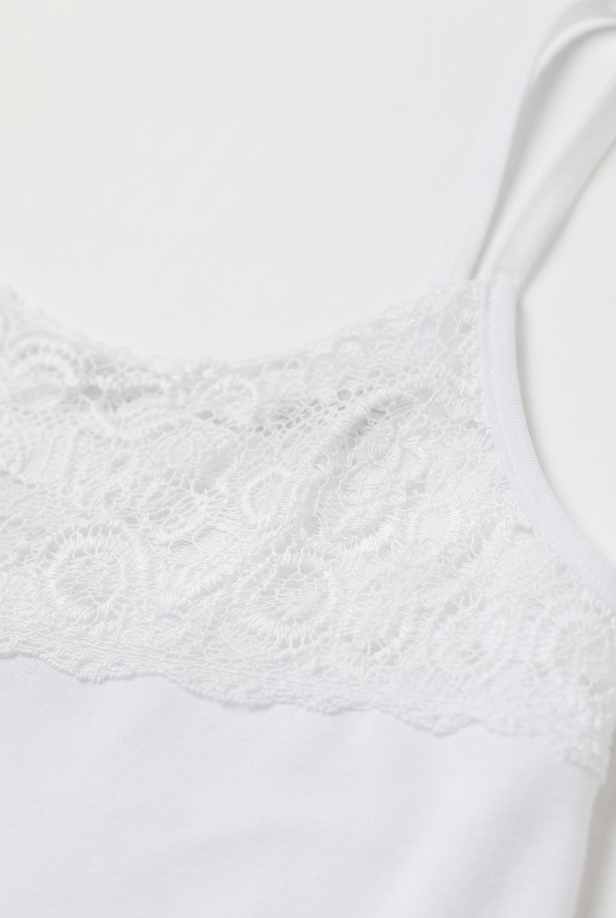 White Sleeveless Top with Front Lace