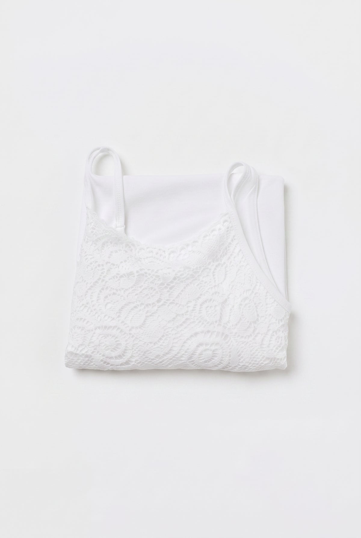 White Sleeveless Top with Front Lace