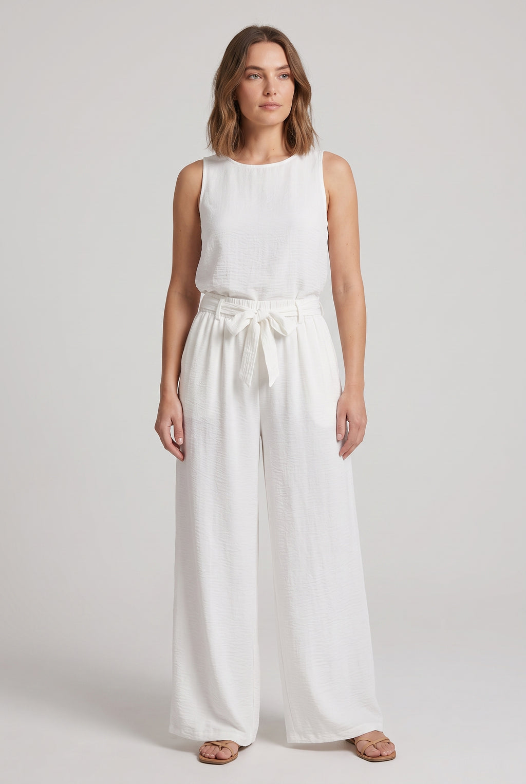 Flowy Trousers · Bright White