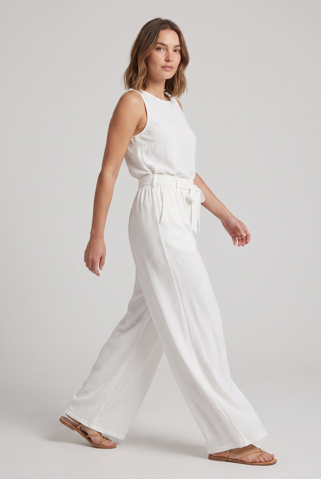 Flowy Trousers · Bright White