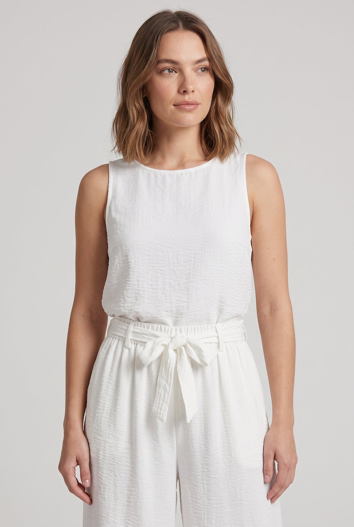 Pantaloni Fluidi · Bianco Luminoso
