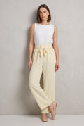 Pantaloni Fluidi · Giallo Burro Romantico
