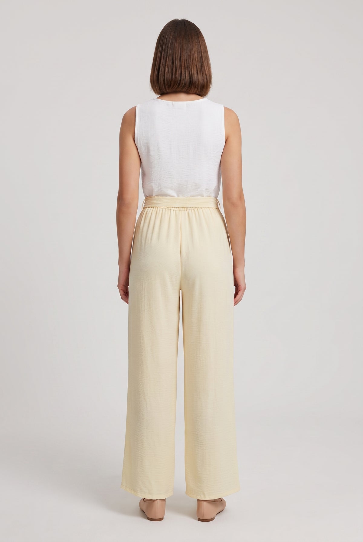 Pantaloni Fluidi · Giallo Burro Romantico