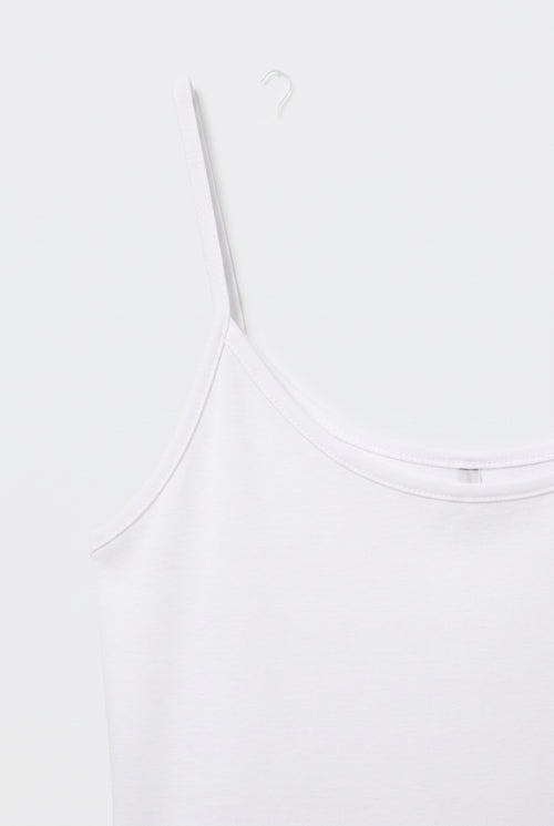 Essential Soft Fabric Tank Top · White